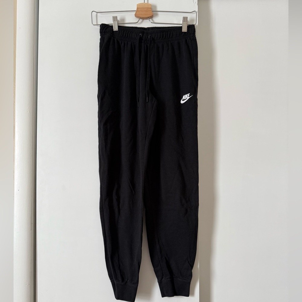 Nike Black Sweatpants with White Logo